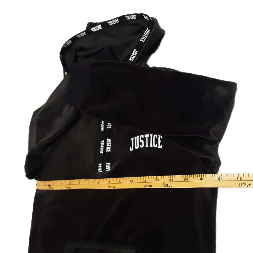 Justice Velvet Hoodie Girls Size 8